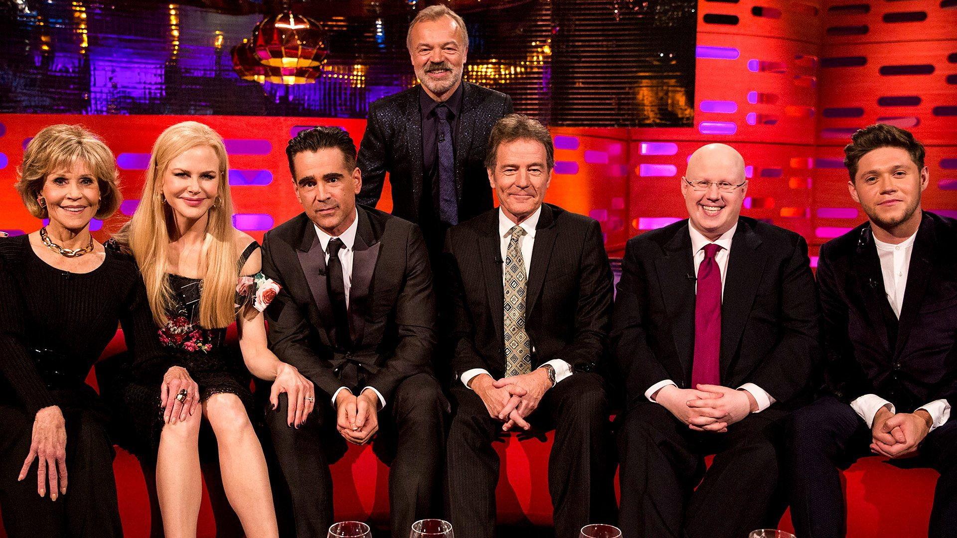Still from Jane Fonda, Nicole Kidman, Colin Farrell, Bryan Cranston, Matt Lucas, Niall Horan