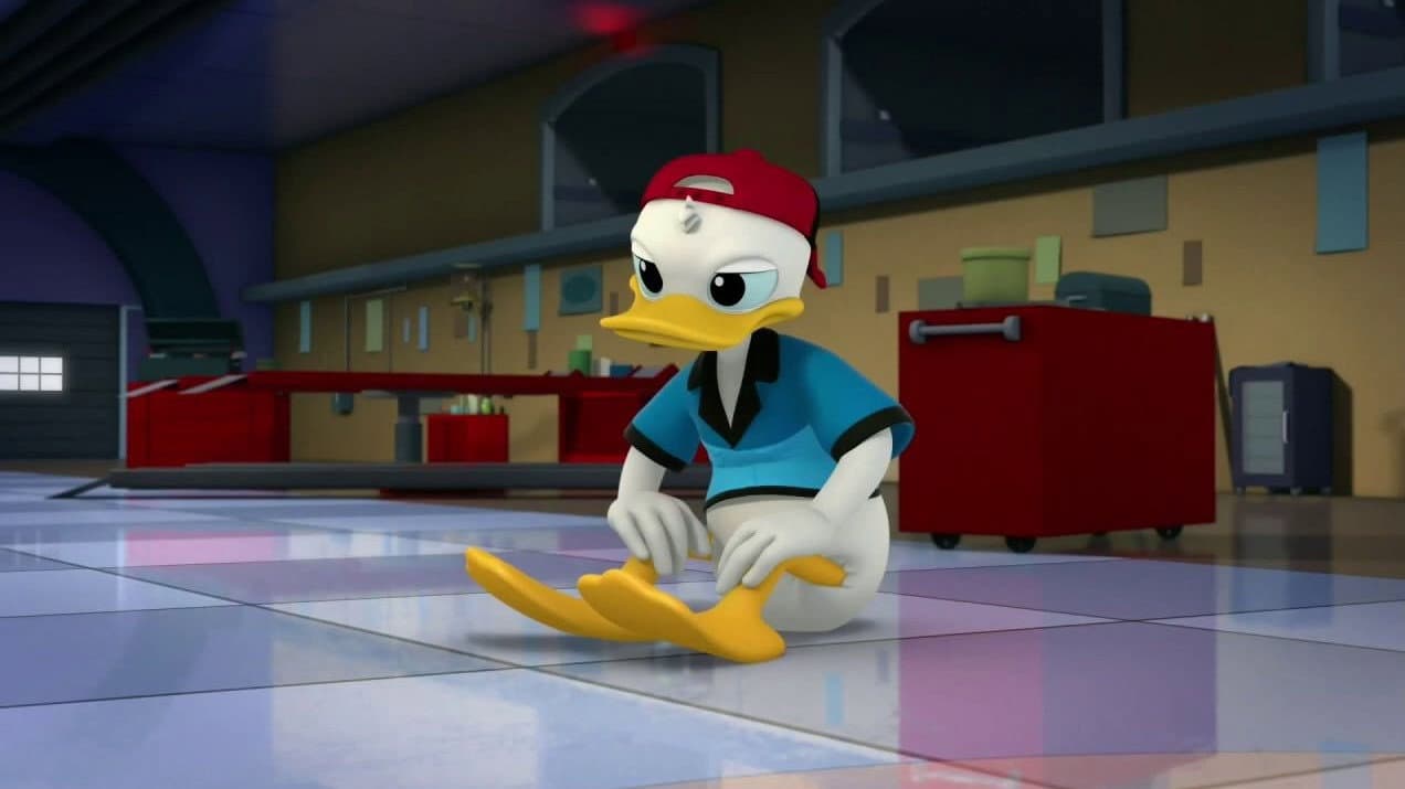 Still from Donald’s Garage