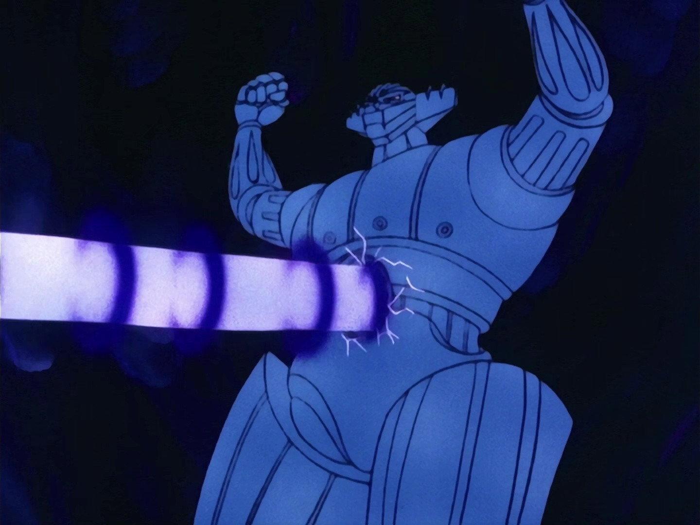 Still from Send Jeeg to another dimension graveyard
