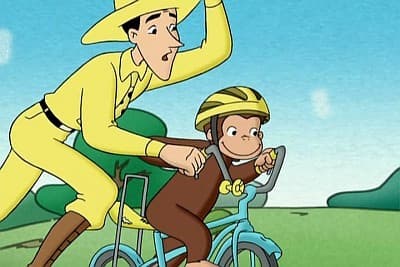 Still from Curious George Rides a Bike