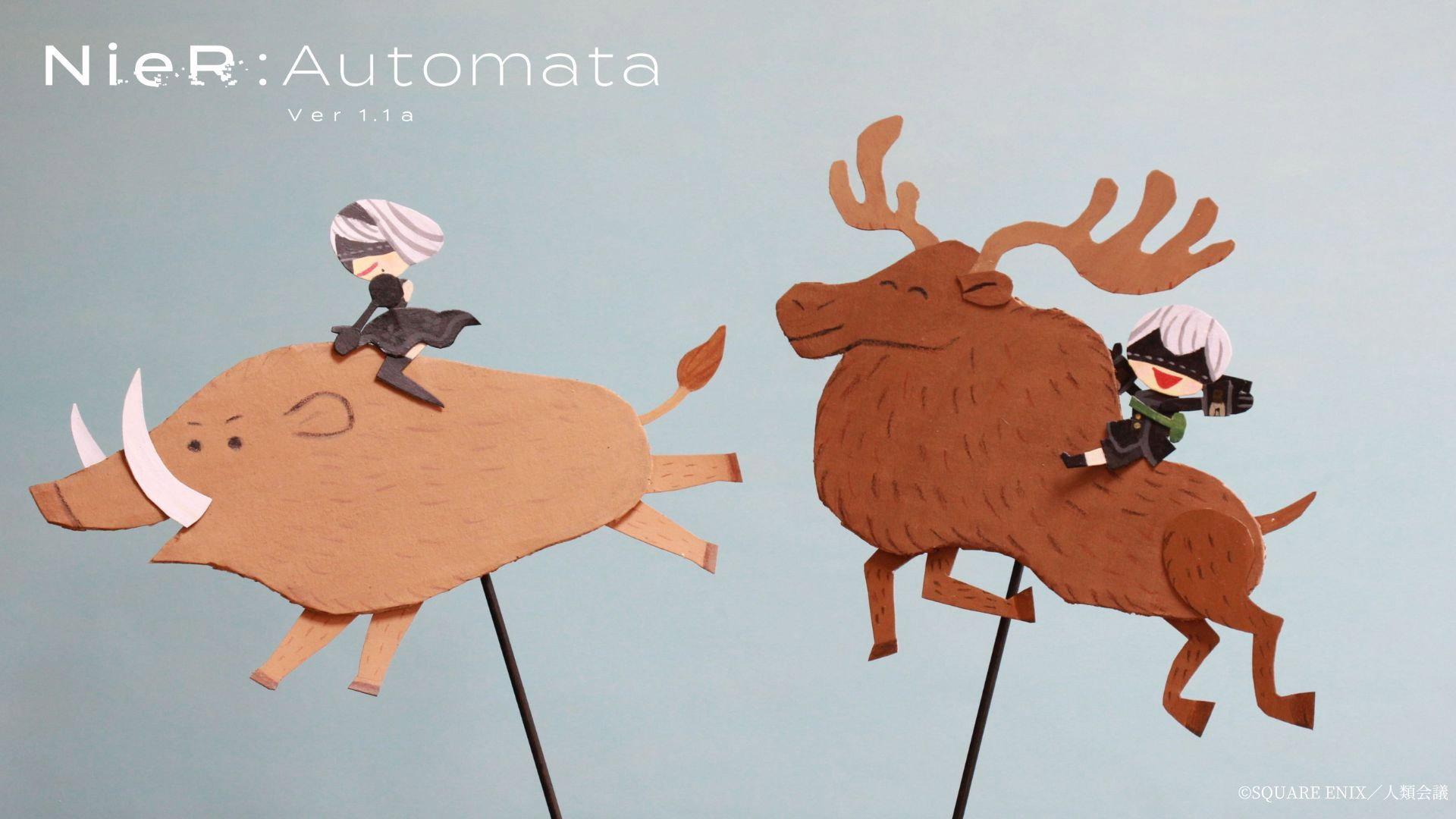 Still from Puppet Play #03 - The Boar, Deer, and Butterfly