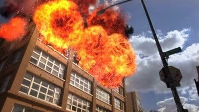 Still from Up in Flames