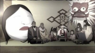 Still from The Inugamigyobu-Tanuki Tamazuki`s Beckoning