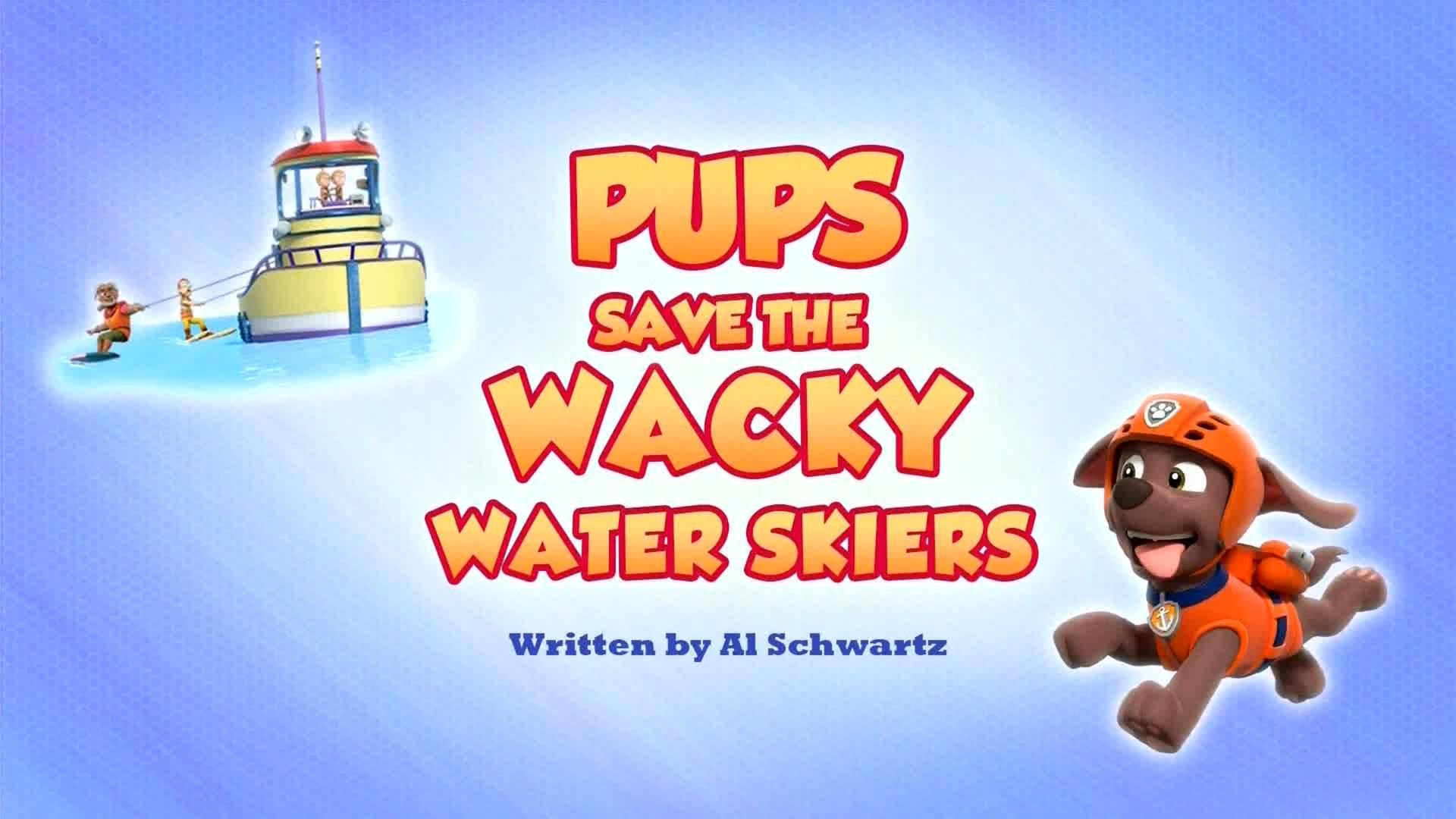 Still from Pups Save the Wacky Water Skiers