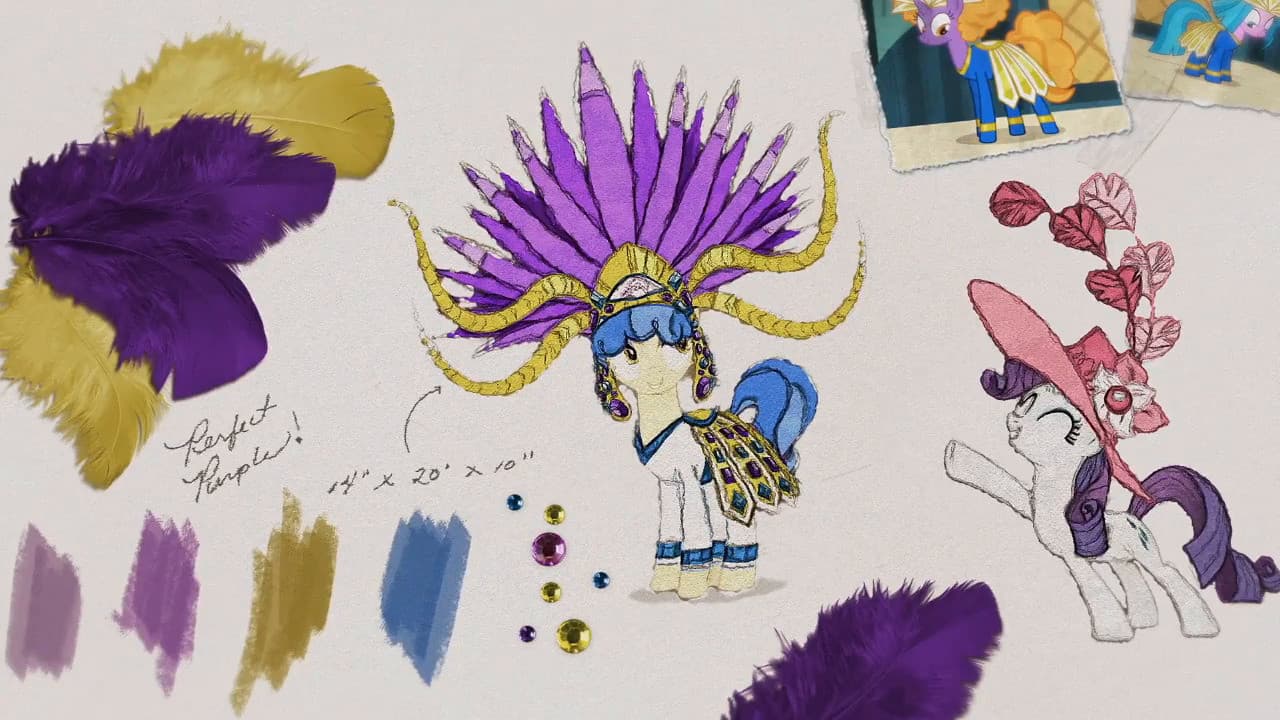 Still from Rarity's Peek Behind The Boutique: Fashion Dos and Don'ts