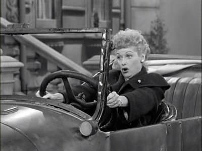Still from Lucy Learns to Drive