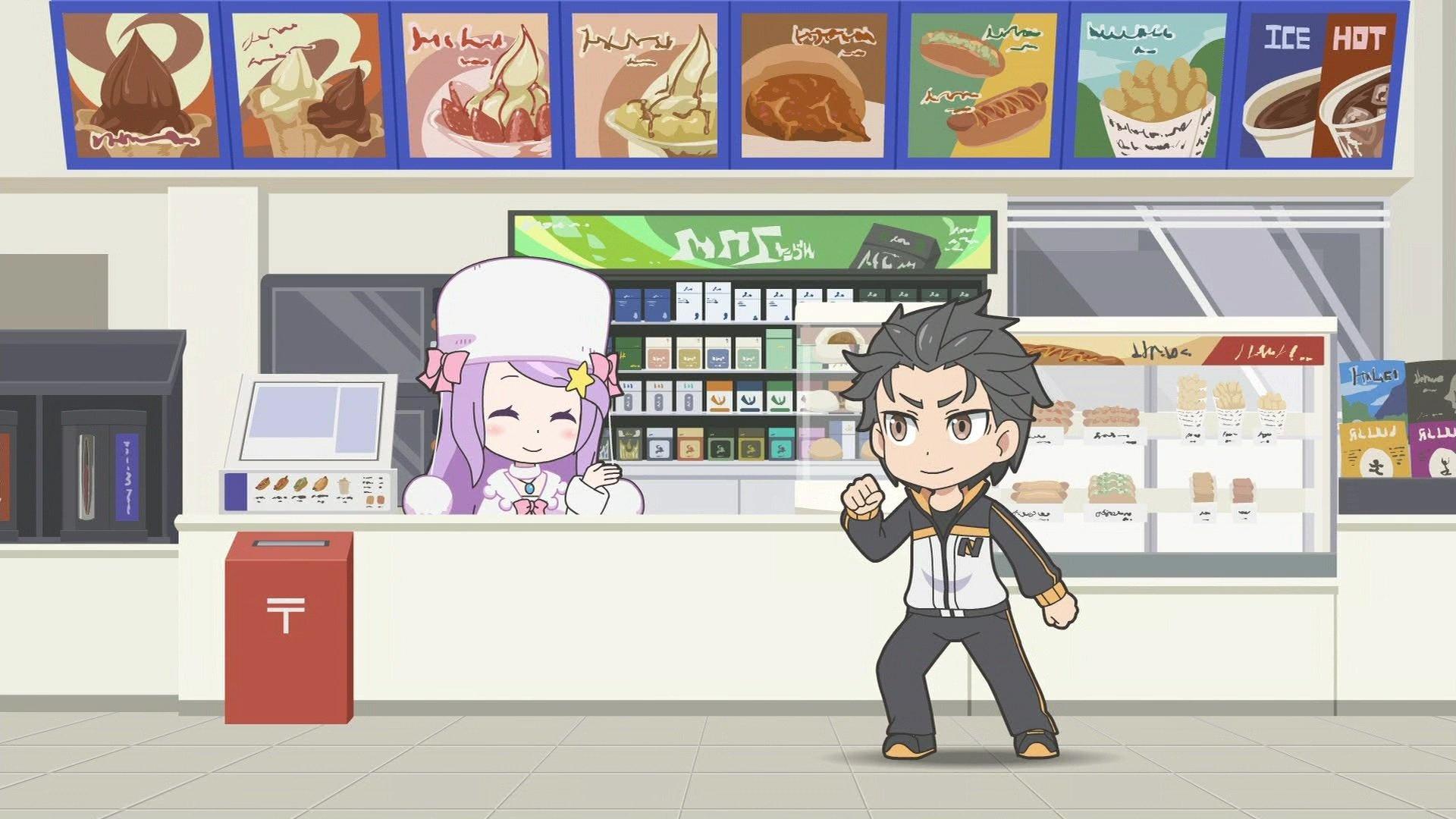 Still from Re:PETIT ~Starting Life in Another World From PETIT~ 11: That and That and (Omitted) at Checkout
