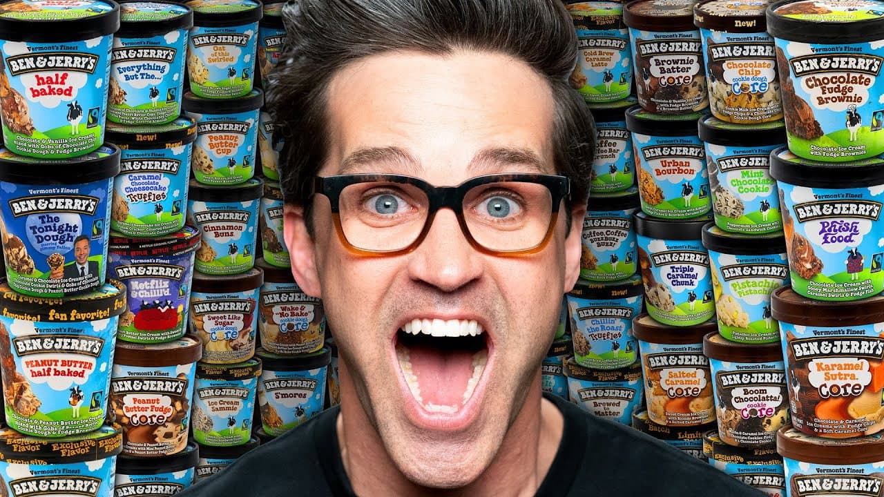Still from We Tried EVERY Ben & Jerry's Ice Cream Flavor