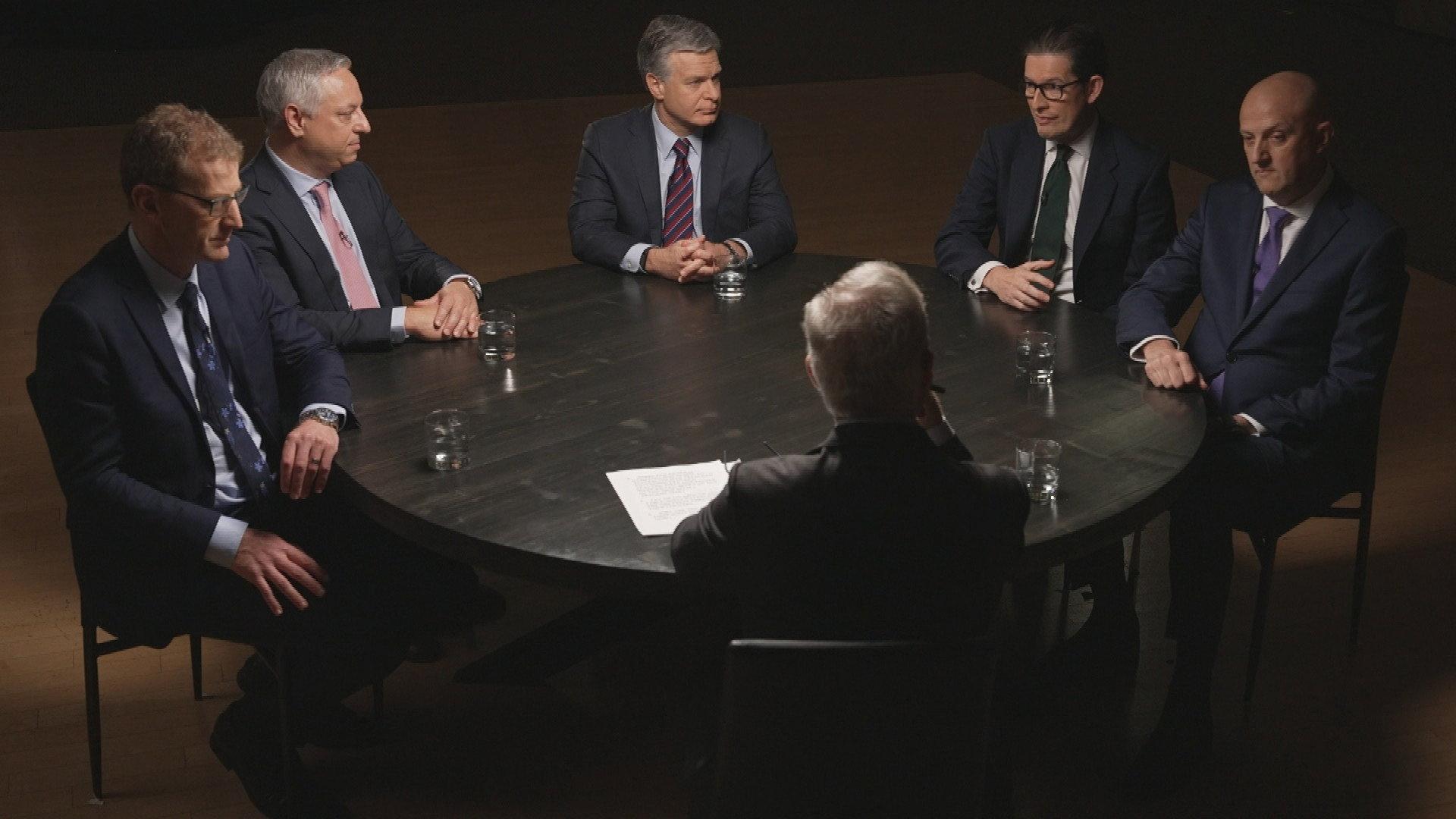 Still from The Five Eyes; A Prisoner of Iran; Pink; The Isle of Man