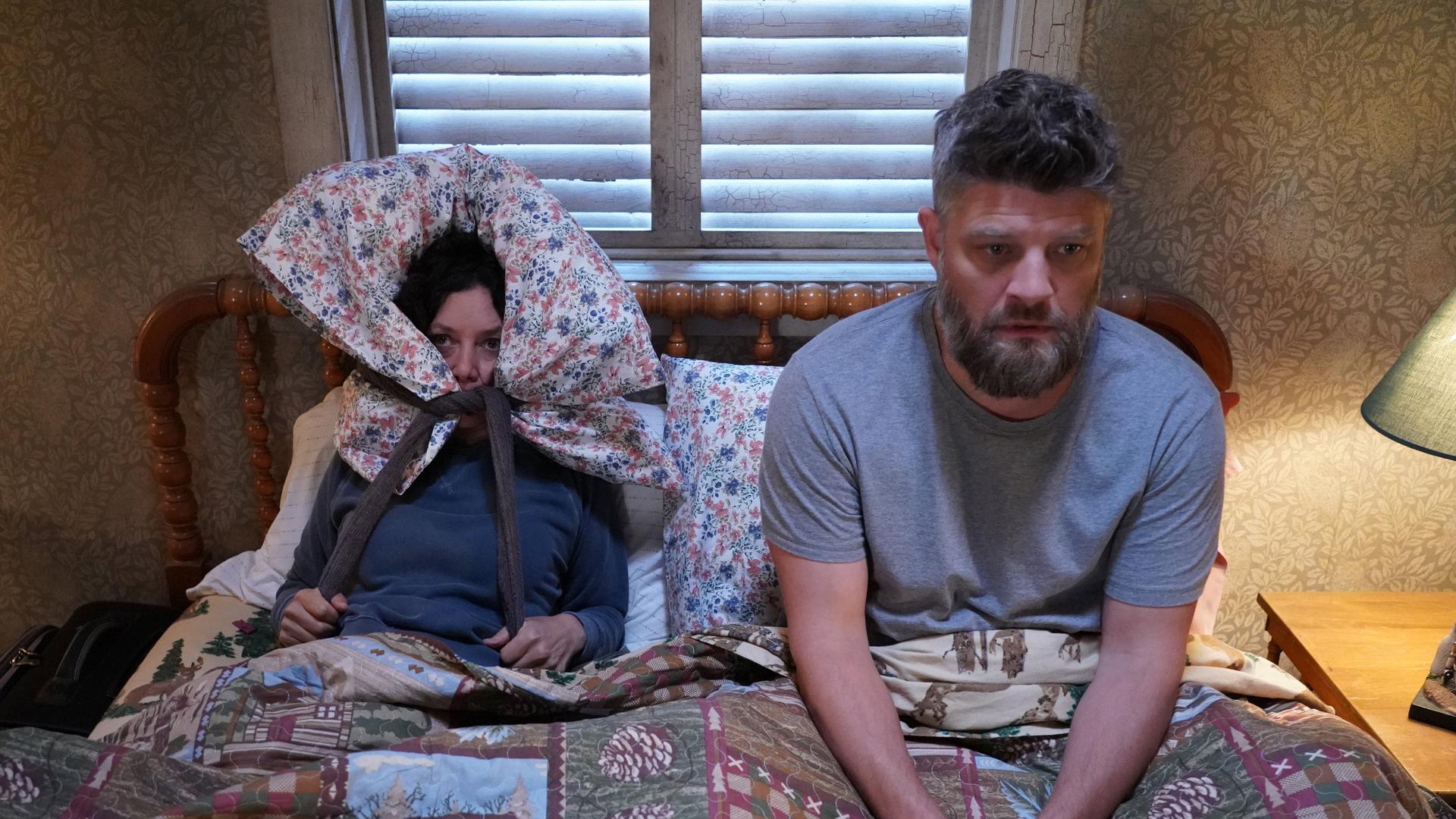 Still from Double Honeymoon and Seeing Double