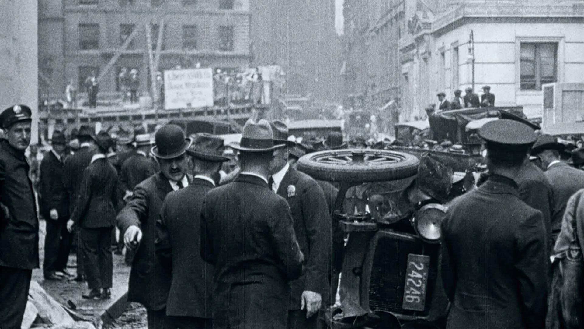 Still from The Bombing of Wall Street
