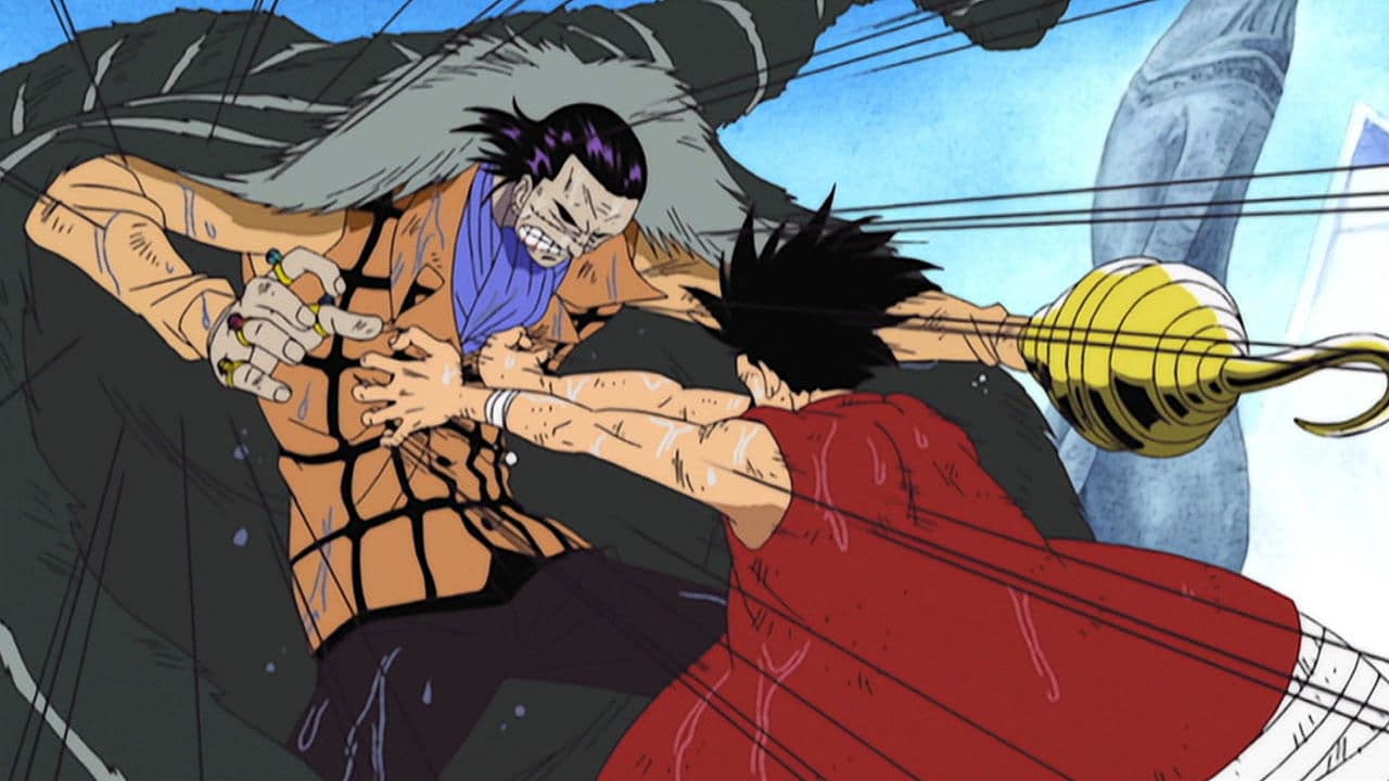 Still from Sand Croc and Water Luffy! The Second Round of the Duel