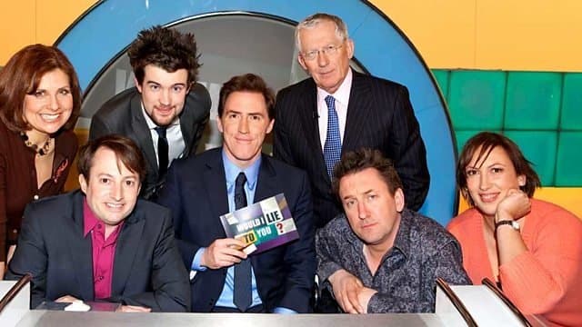 Still from Rebecca Front, Jack Whitehall, Nick Hewer, Miranda Hart