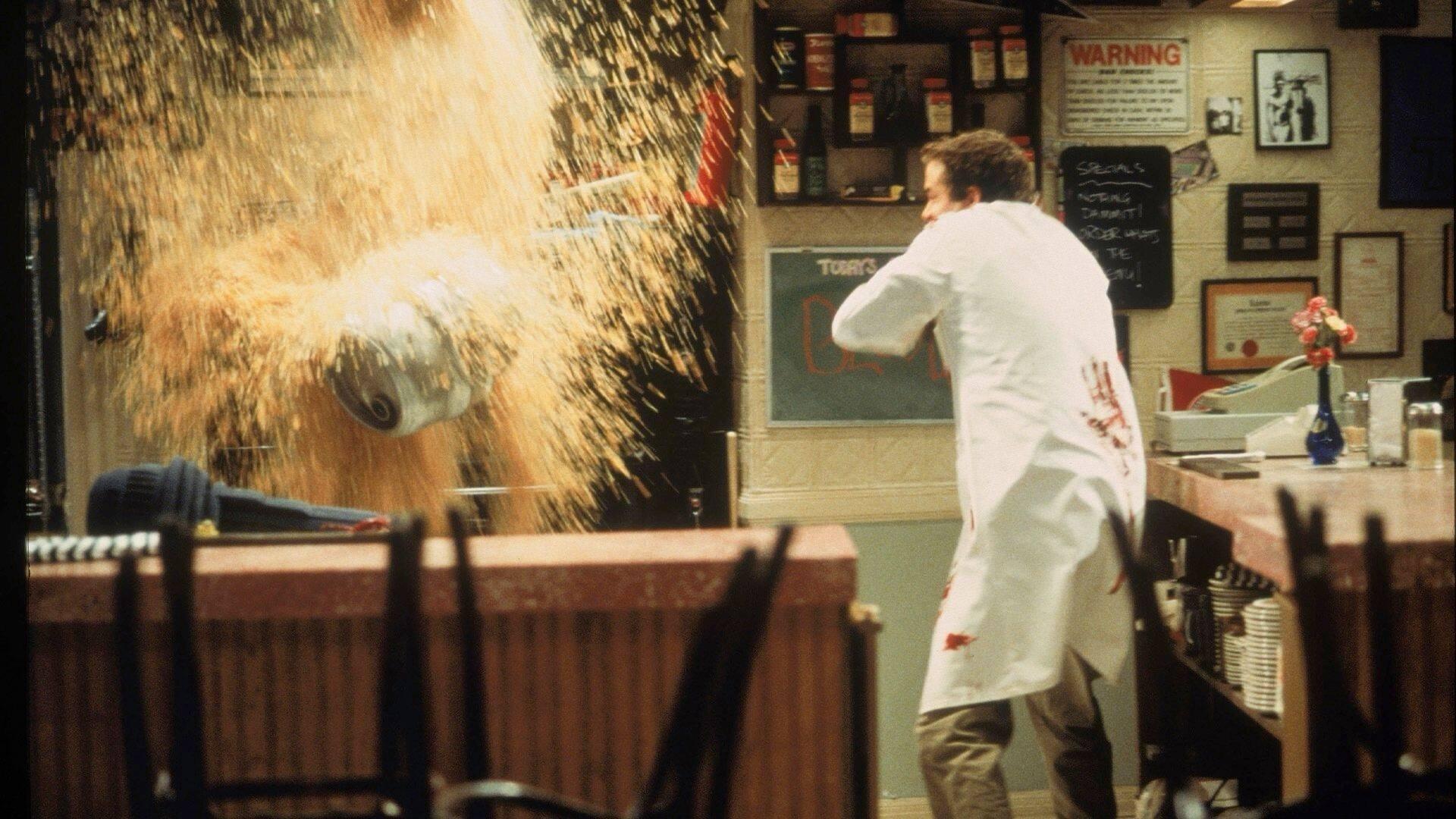 Still from Two Guys, a Girl and a Psycho Halloween