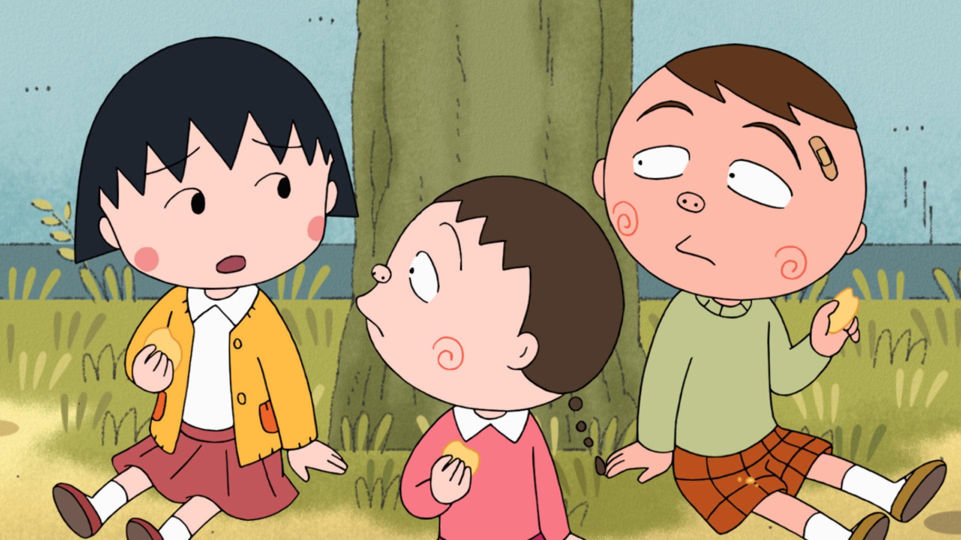 Still from "Tomiko wants to win at dodgeball" volume "Maruko is good at comforting others" volume