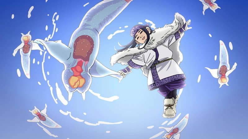 Still from Golden Travelogue Theater #40 - Asirpa's clione Episode