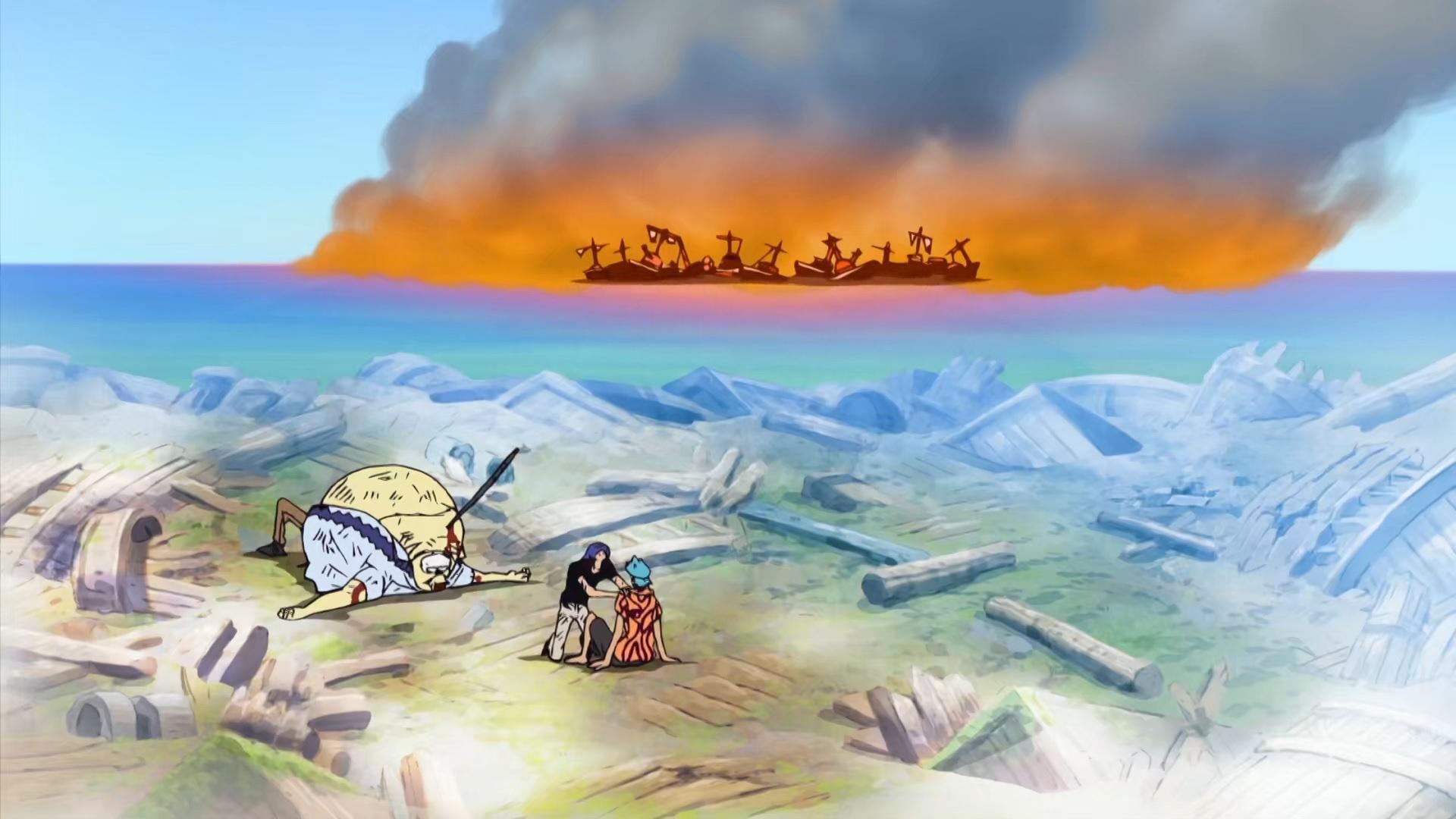 Still from The End of the Legendary Man! The Day the Sea Train Cried!