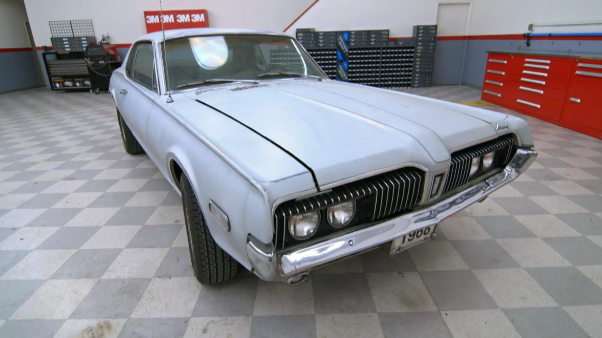 Still from James' 1968 Mercury Cougar