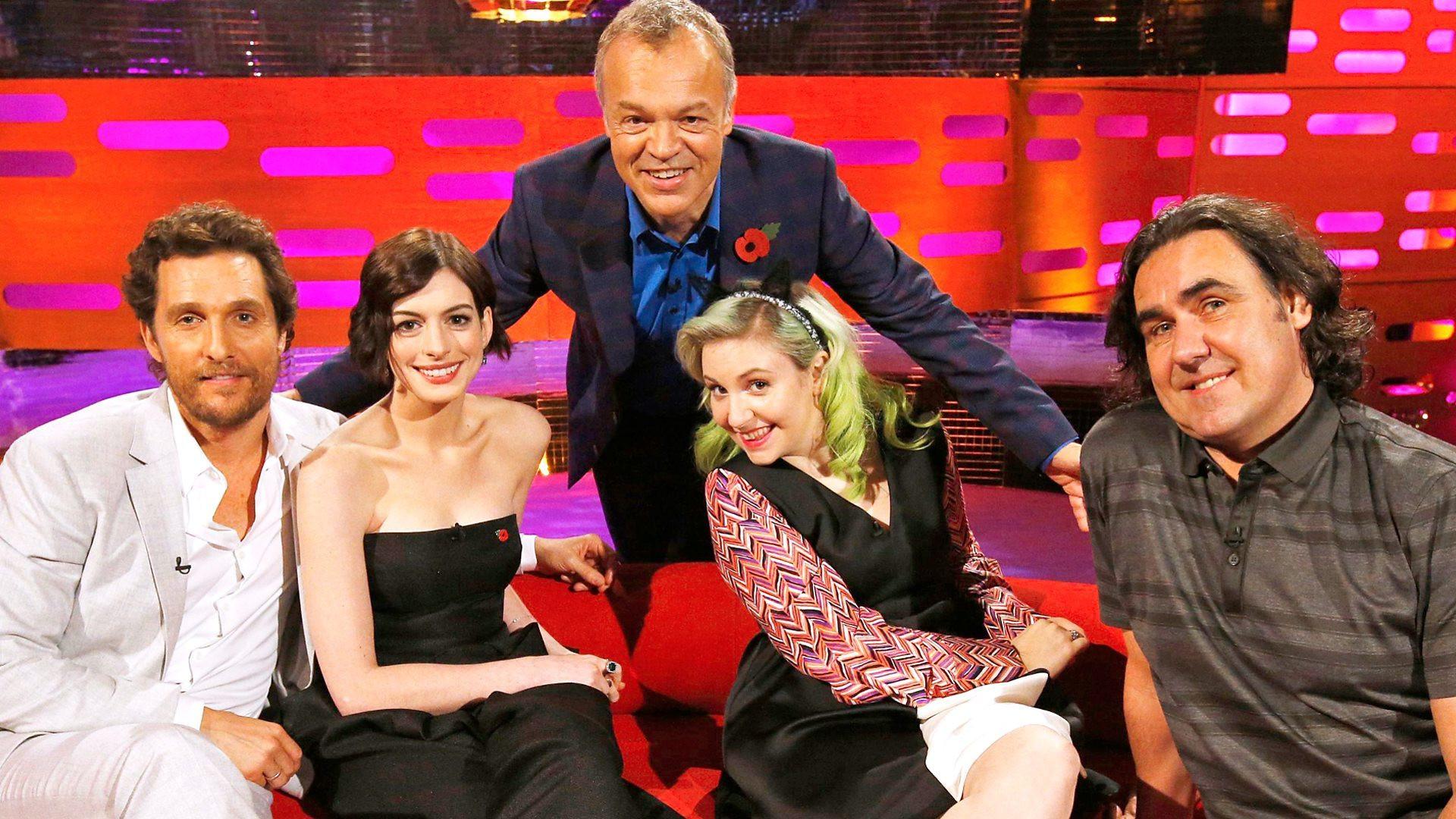 Still from Matthew McConaughey, Anne Hathaway, Lena Dunham, Micky Flanagan, Sia