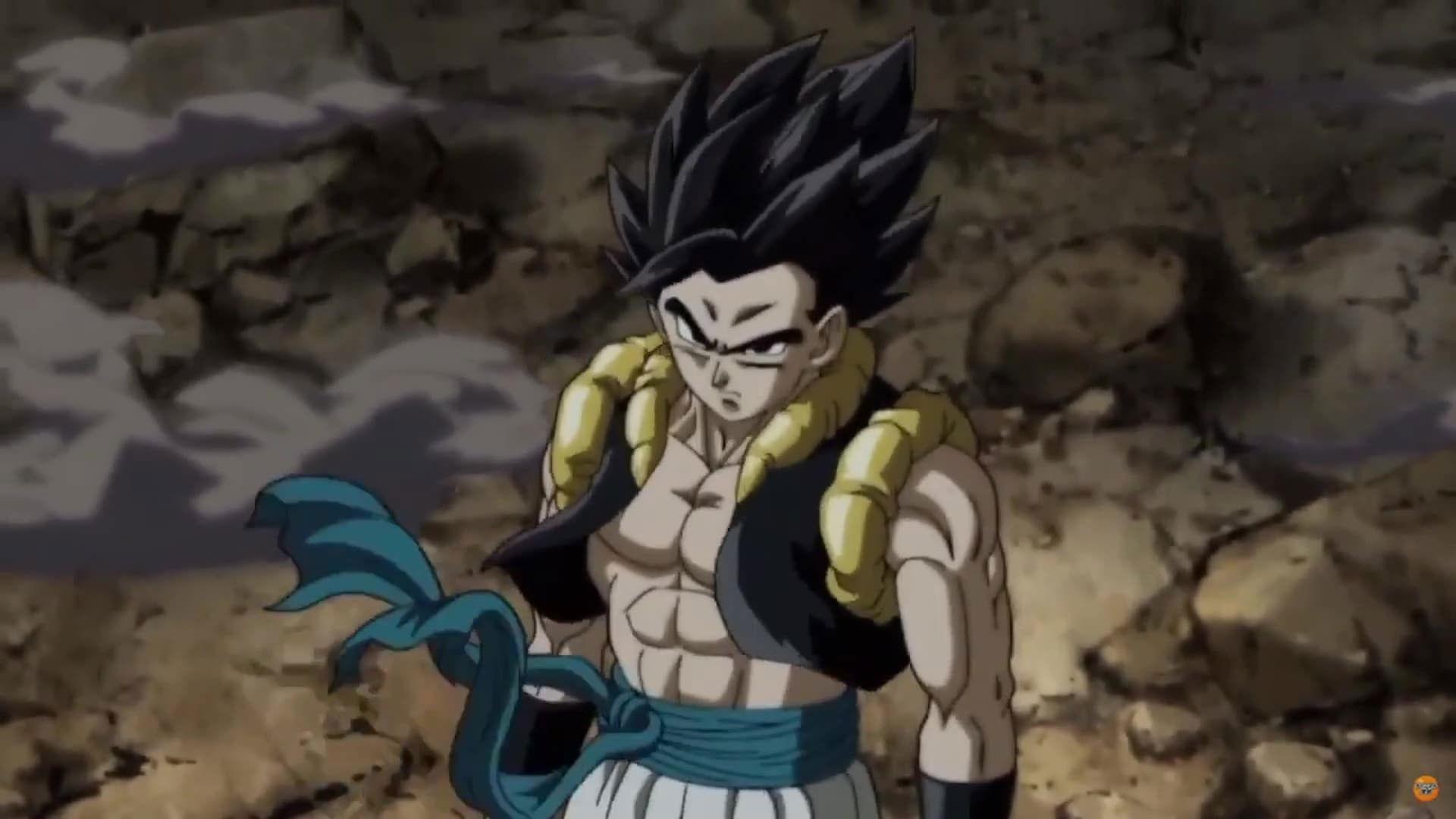 Still from Super Decisive Battle! Gogeta vs. Hearts!