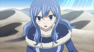 Still from Juvia vs. Aries! Desert Death Match!