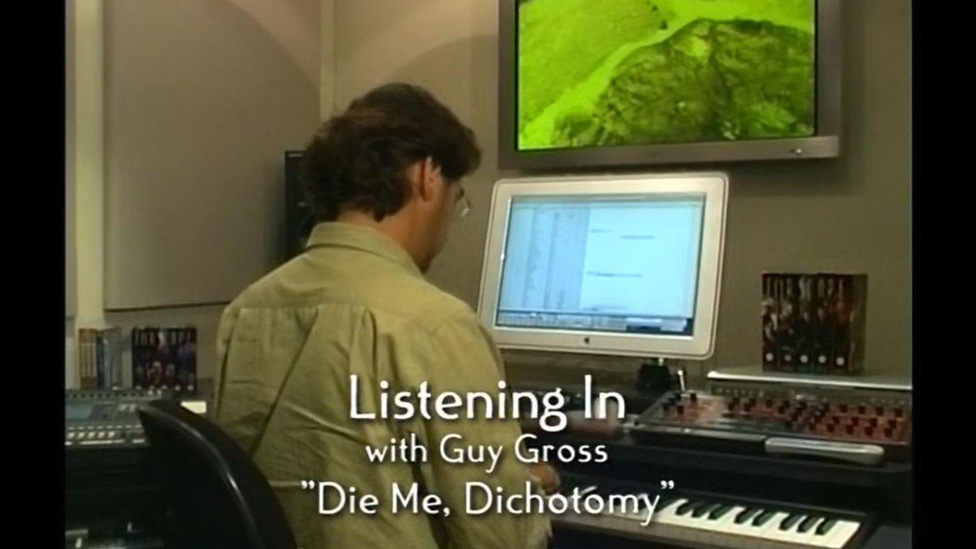Still from Listening In With Composer Guy Gross: "Die Me, Dichotomy"