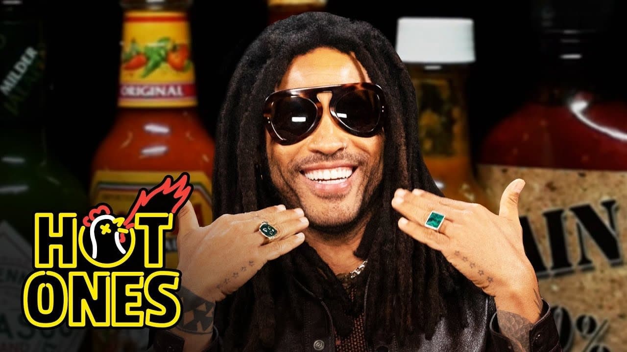 Still from Lenny Kravitz Stays Cool While Eating Spicy Wings