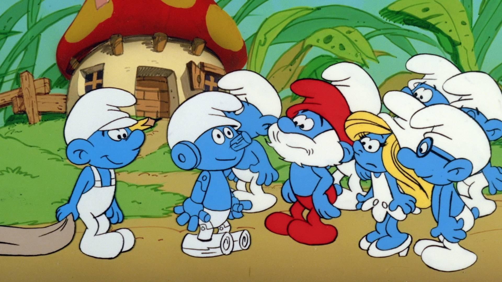 Still from The Clockwork Smurf