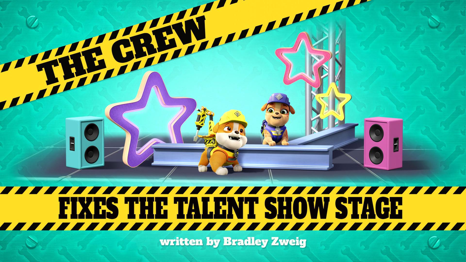 Still from The Crew Fixes The Talent Show Stage
