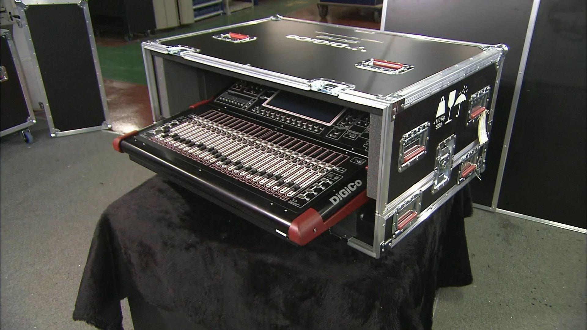 Still from Patterned Glass Panels, Road Cases, Stop-Frame Animation
