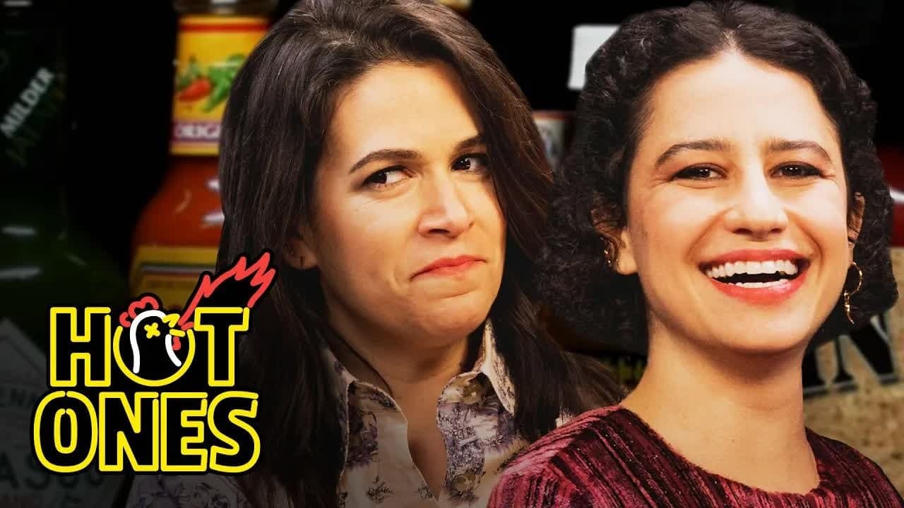 Still from Abbi and Ilana of Broad City Go Numb While Eating Spicy Wings