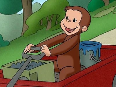 Still from George Fixes Betsy's Wagon