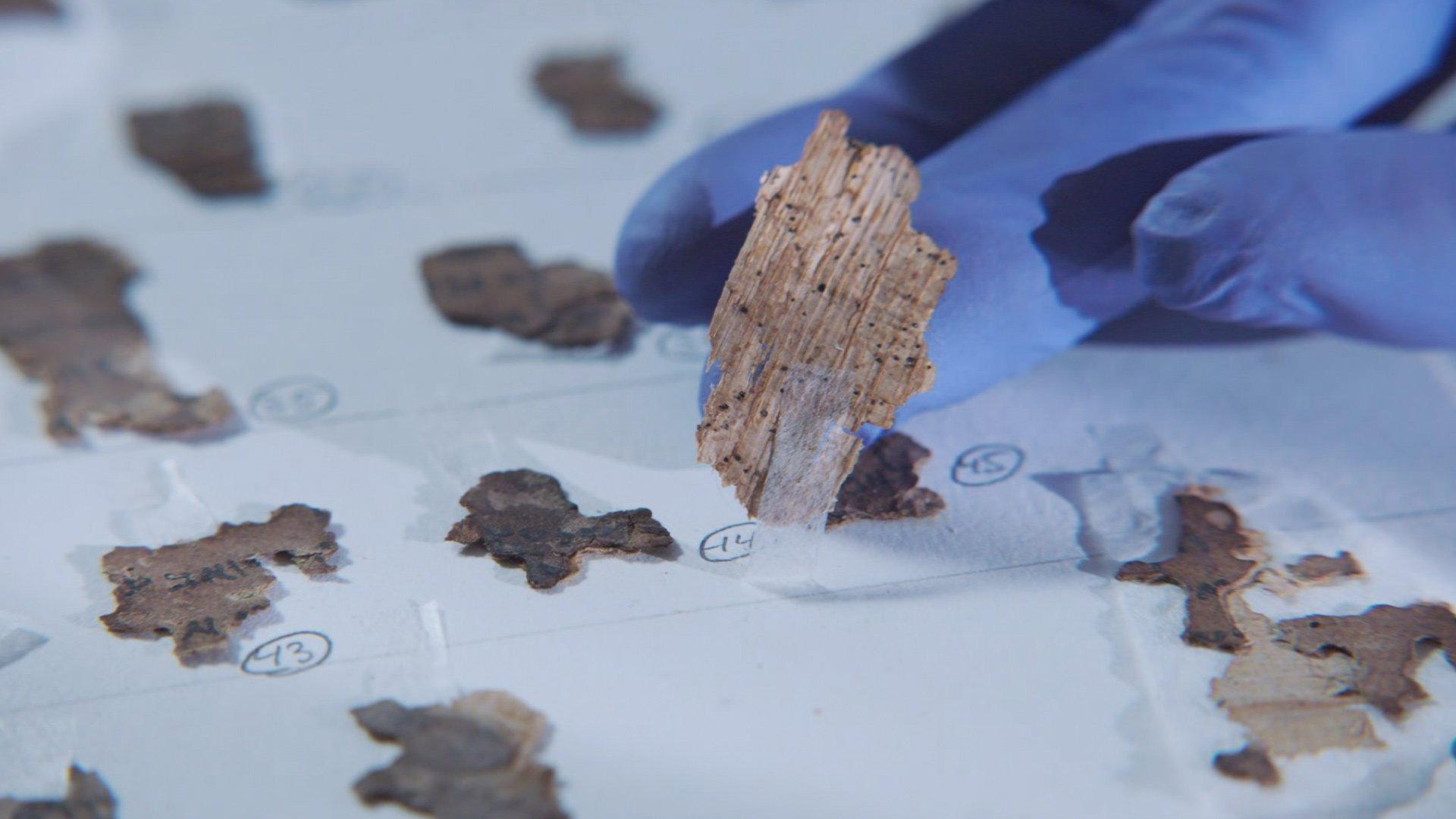 Still from Dead Sea Scroll Detectives