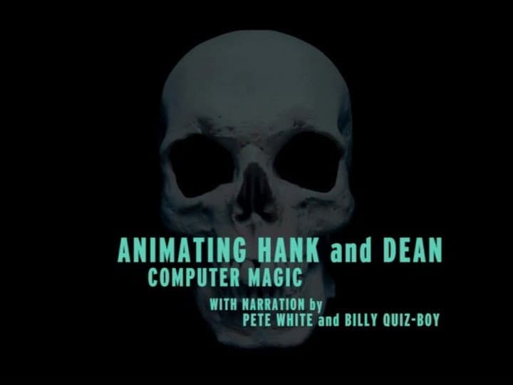 Still from Animating Hank and Dean: Computer Magic