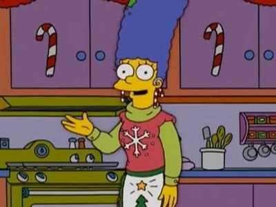 Still from The Simpsons' Christmas Message