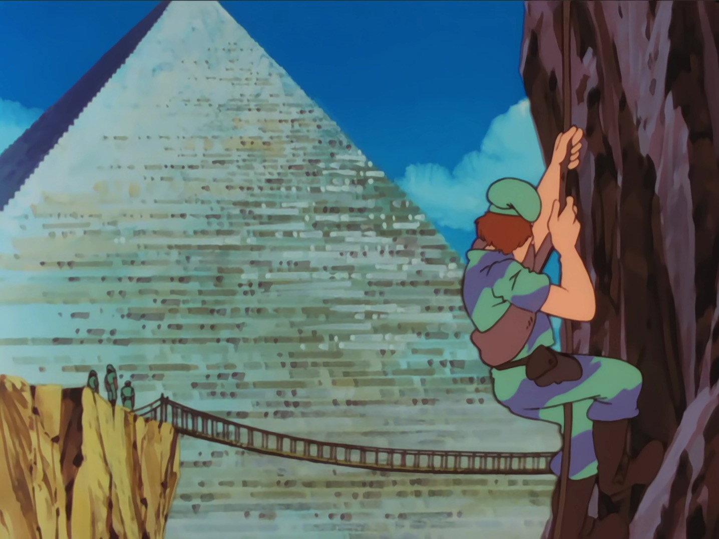 Still from Plunder the Pyramid of Insurance
