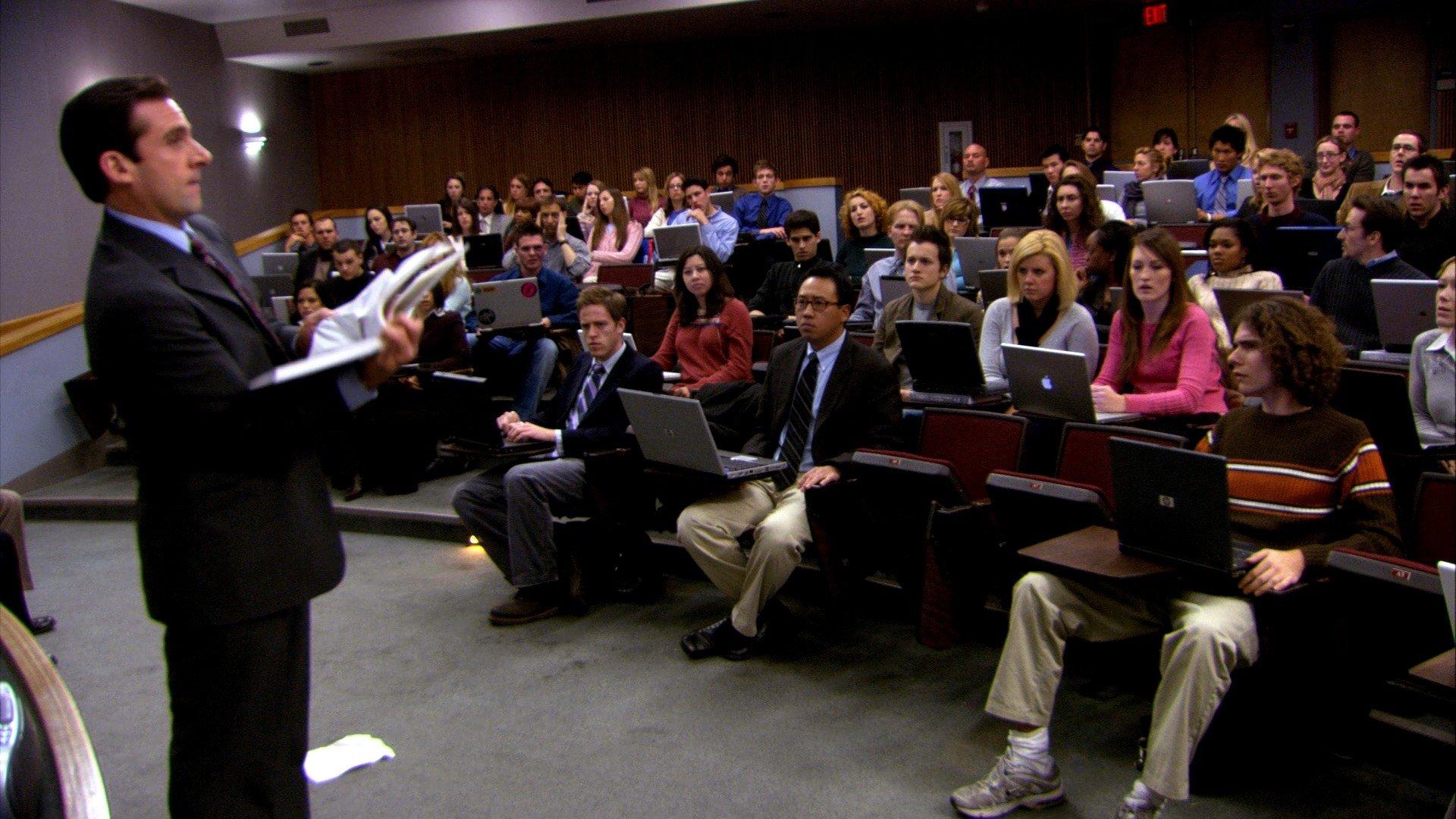 Still from Business School