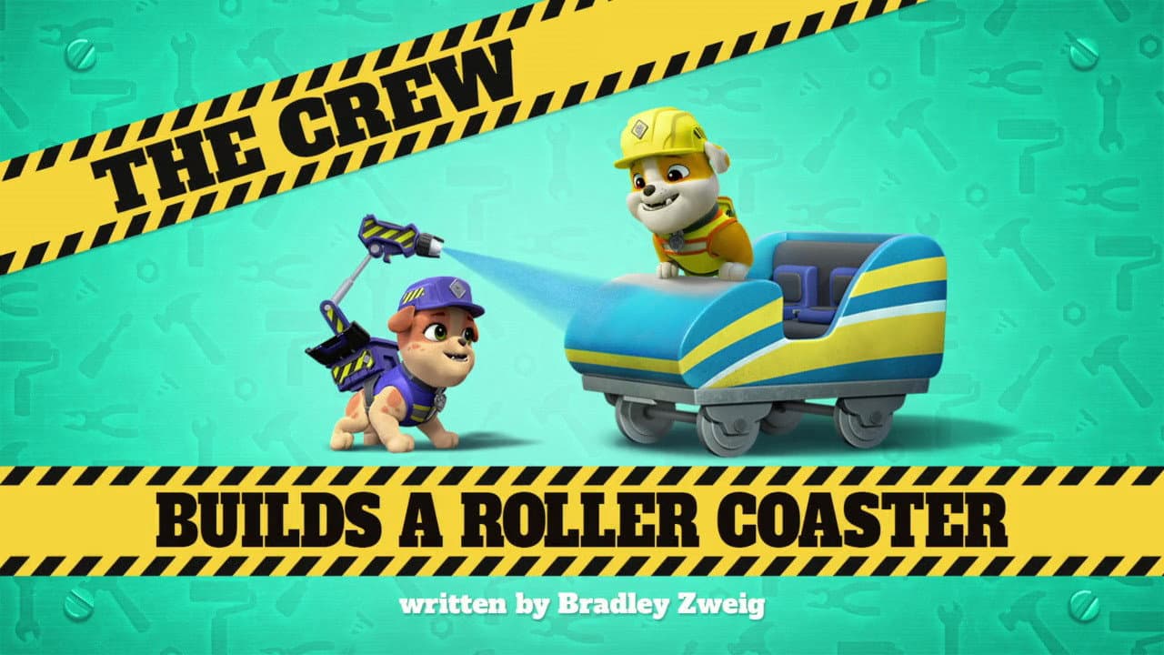 Still from The Crew Builds a Roller Coaster