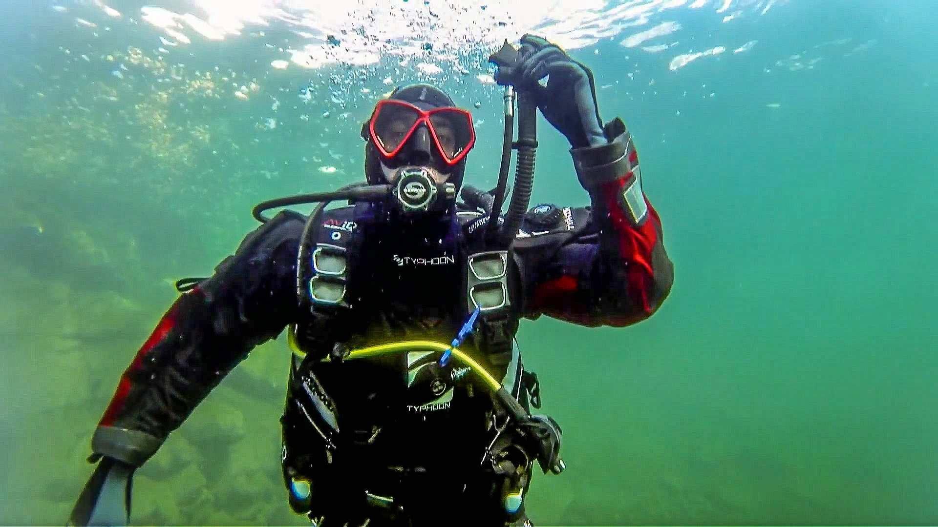 Still from Balsamic Vinegar, Drysuits, Stunt Plane