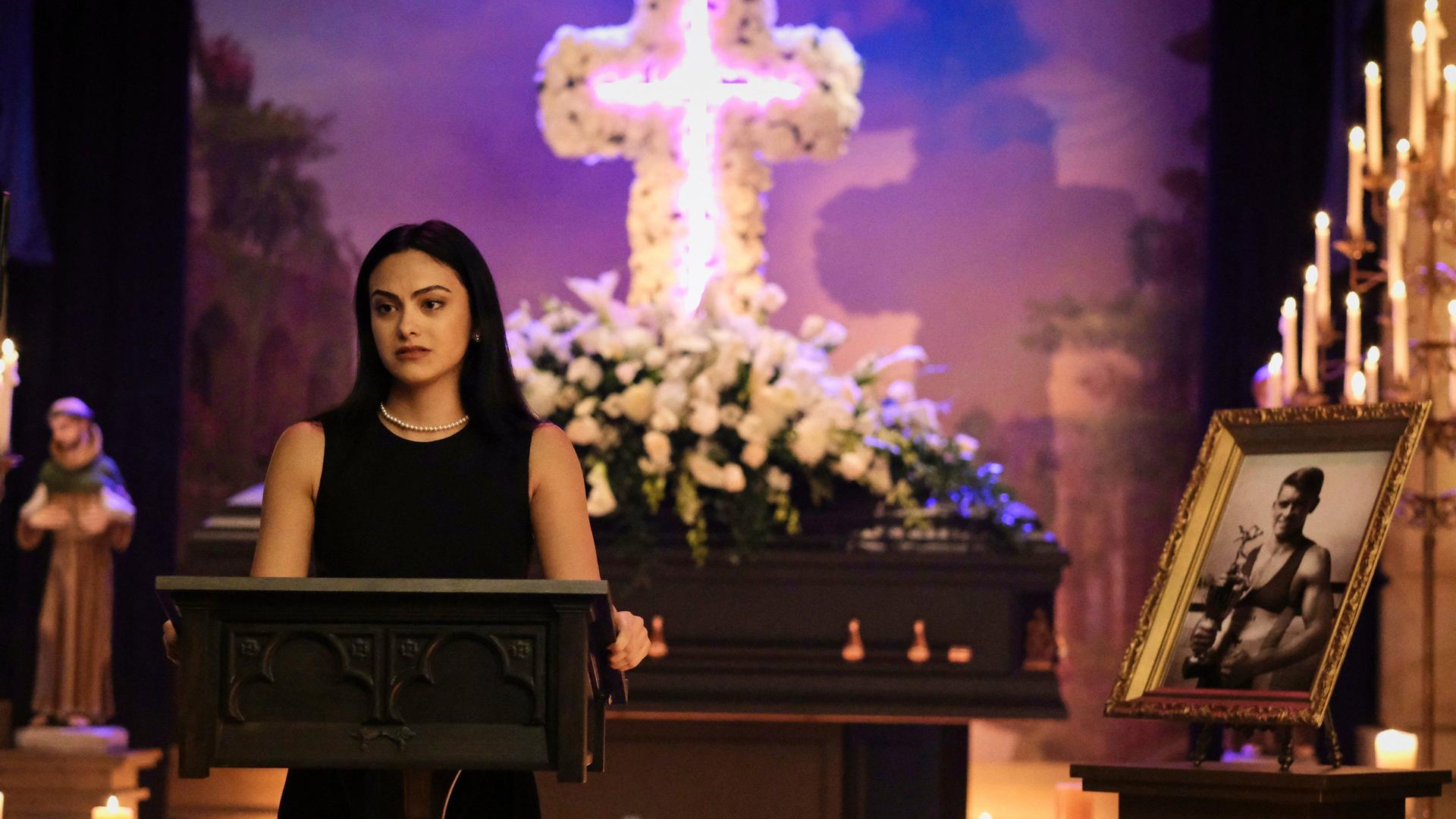 Still from Chapter One Hundred and Two: Death at a Funeral