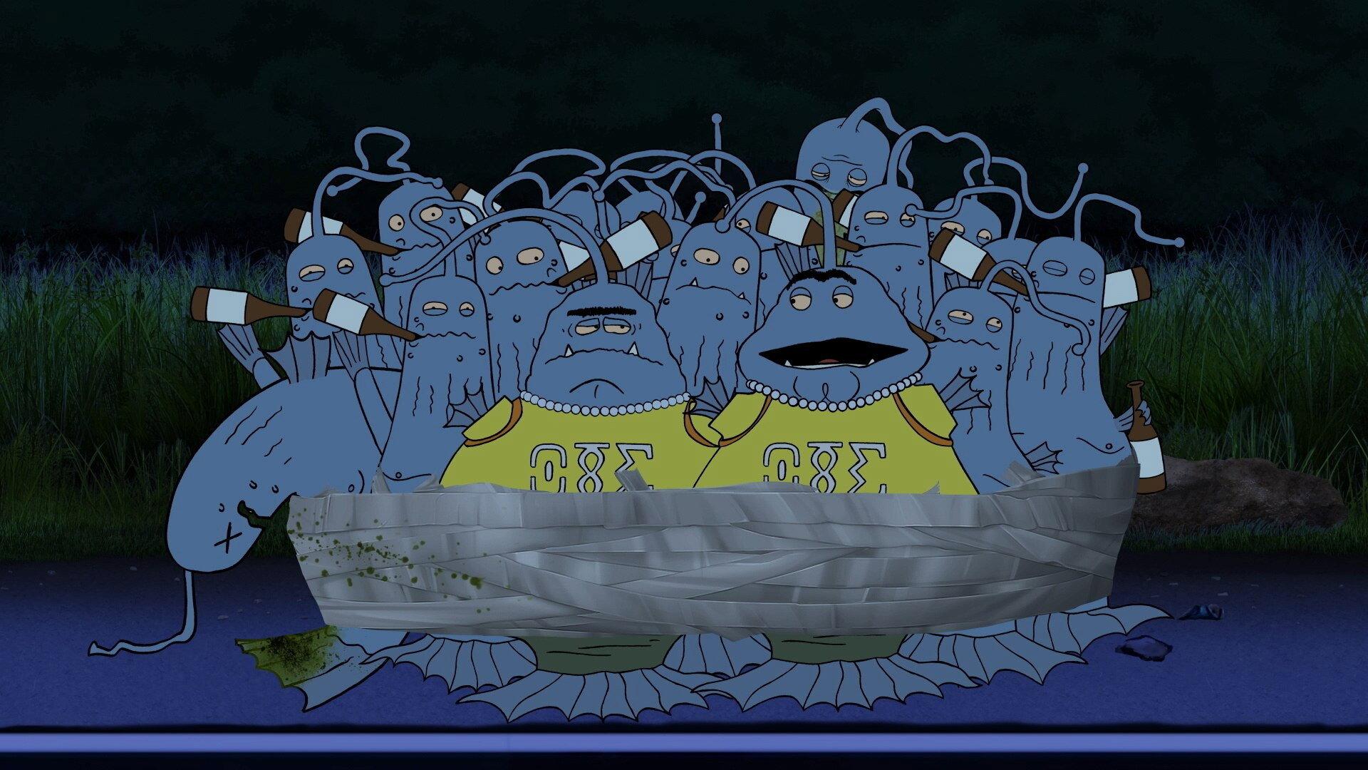 Still from Frat Aliens Hell Week