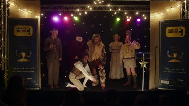 Still from BBC Ghosts cast on their Christmas Special 2021 - BFI Q&A