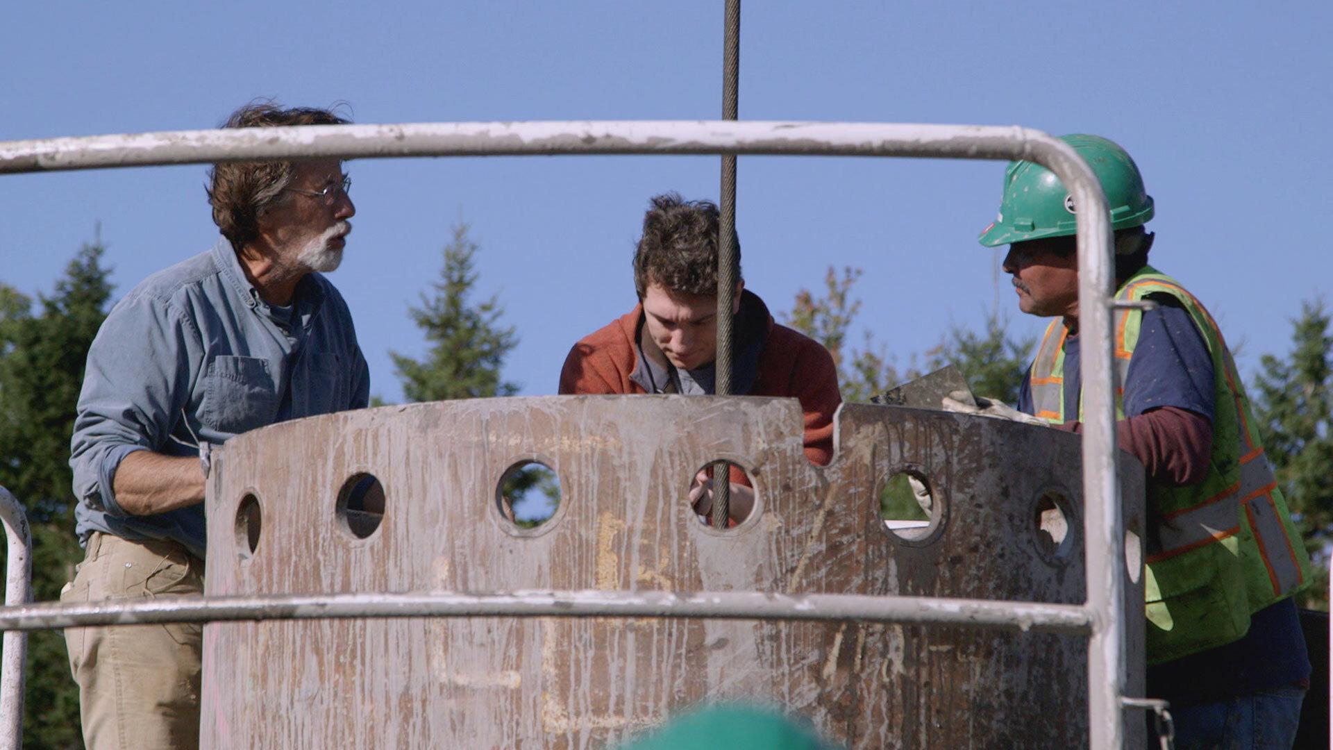 Still from Steel Trapped