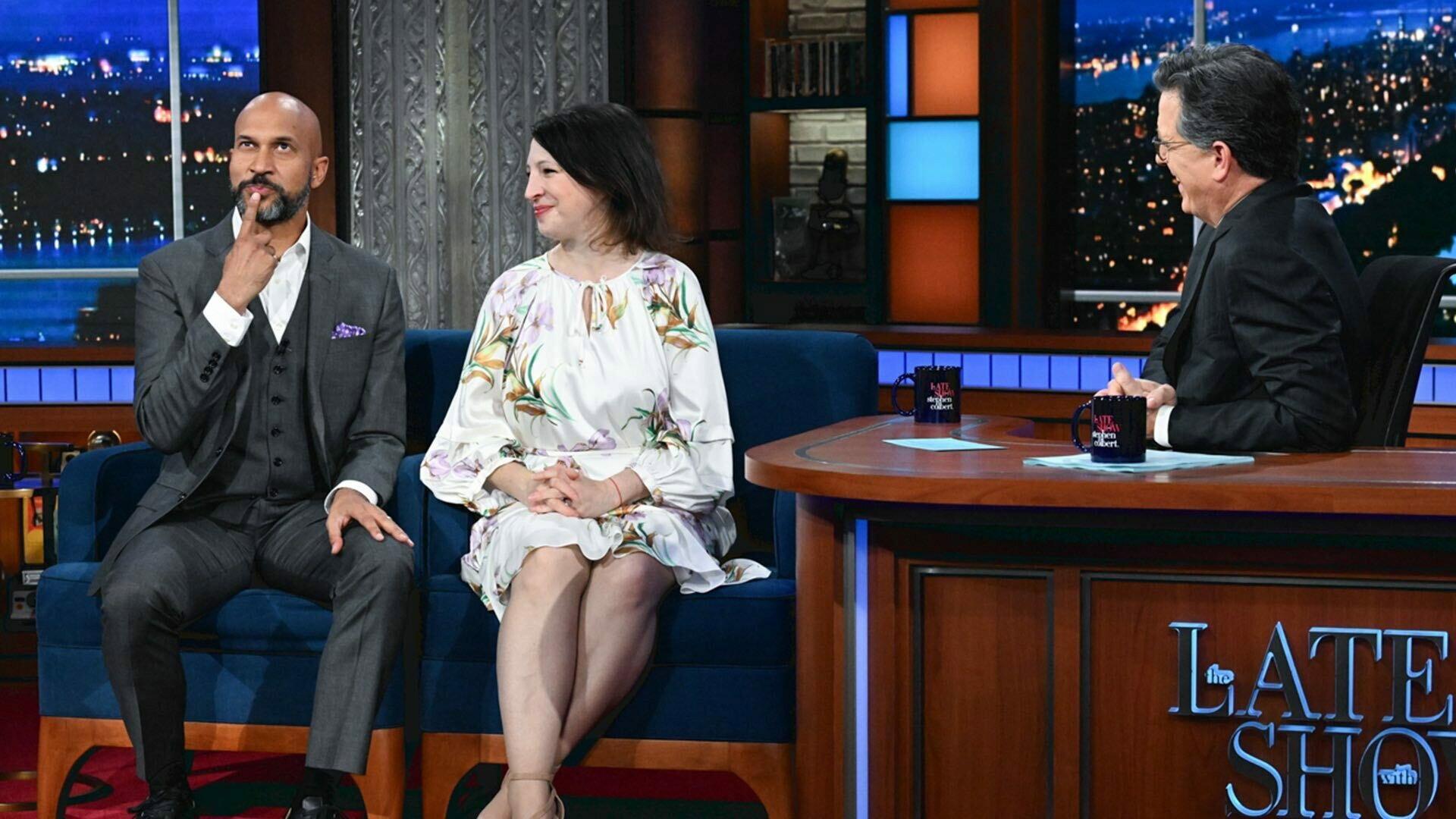 Still from 10/26/23 (Keegan-Michael Key, Elle Key, John Carpenter)