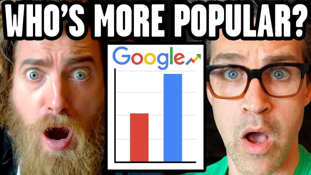 Still from Can We Guess What's More Popular? (Game)