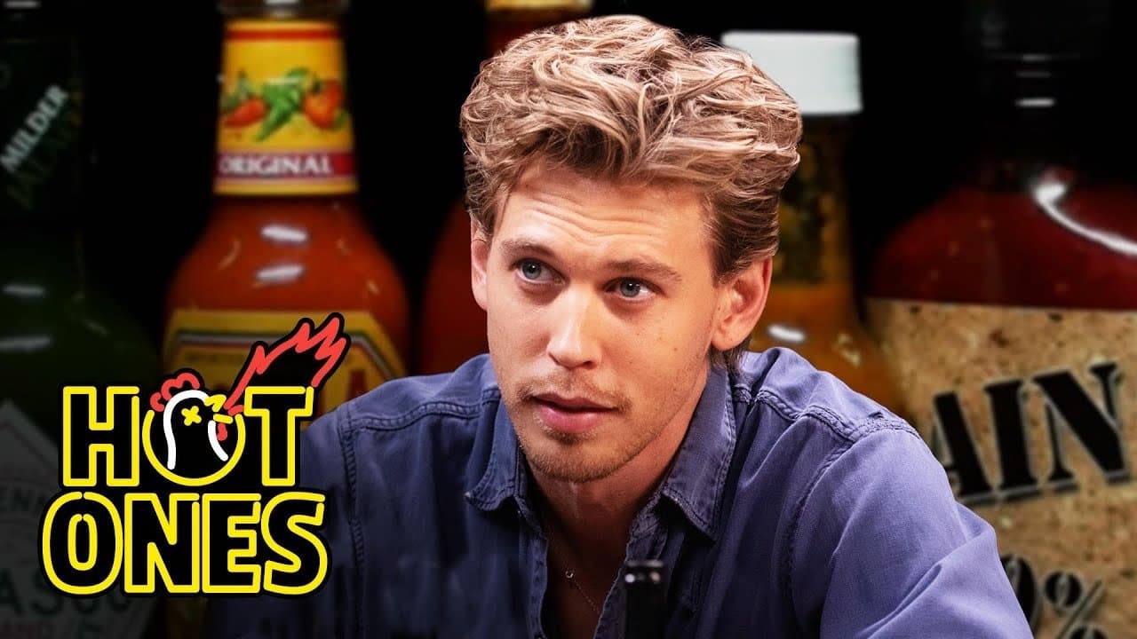 Still from Austin Butler Searches for Comfort While Eating Spicy Wings