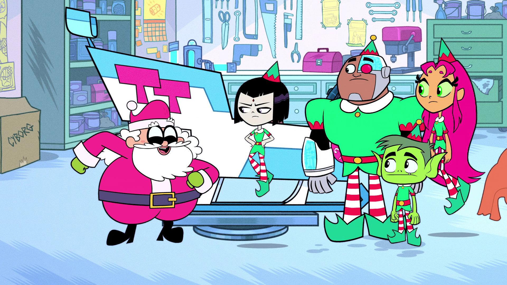 Still from Teen Titans Save Christmas
